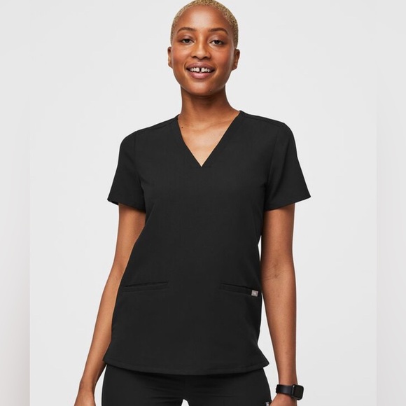 Figs Other - Figs Casma 3 pocket scrub top black size XXS